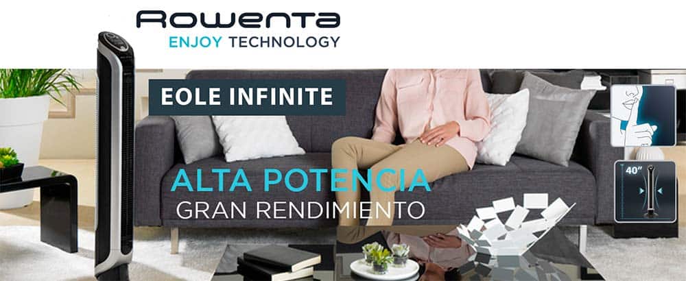 ventilador torre rowenta vu6670 eole infinite precio